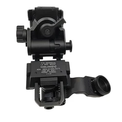 Soporte táctico de Metal L4G24 NVG con brazo en J de aluminio, adaptador de soporte de cola de milano para caza, visión nocturna AN/PVS-14, casco rápido Mich