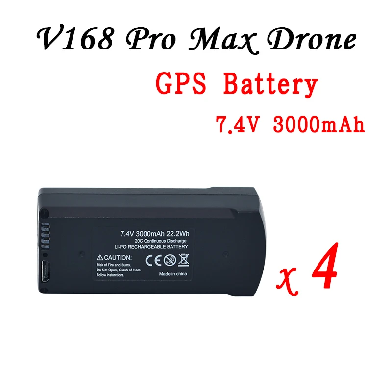 7.4V 3000mAh-4Pcs