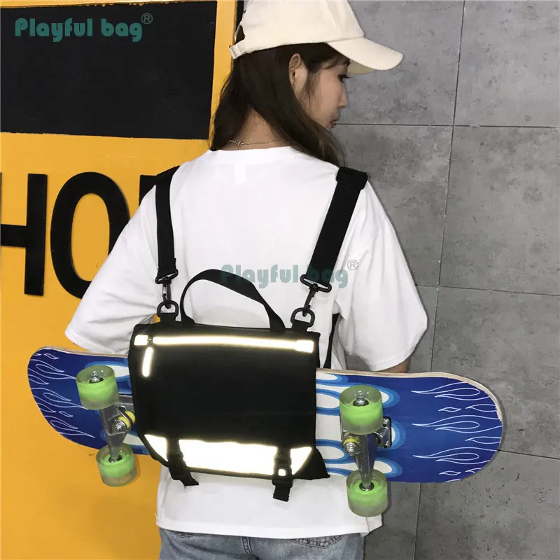 Bolsa de almacenamiento especial para monopatín, mochila ligera, impermeable, resistente al desgaste, paquete de almacenamiento de doble balancín AMB265 - imagen 5