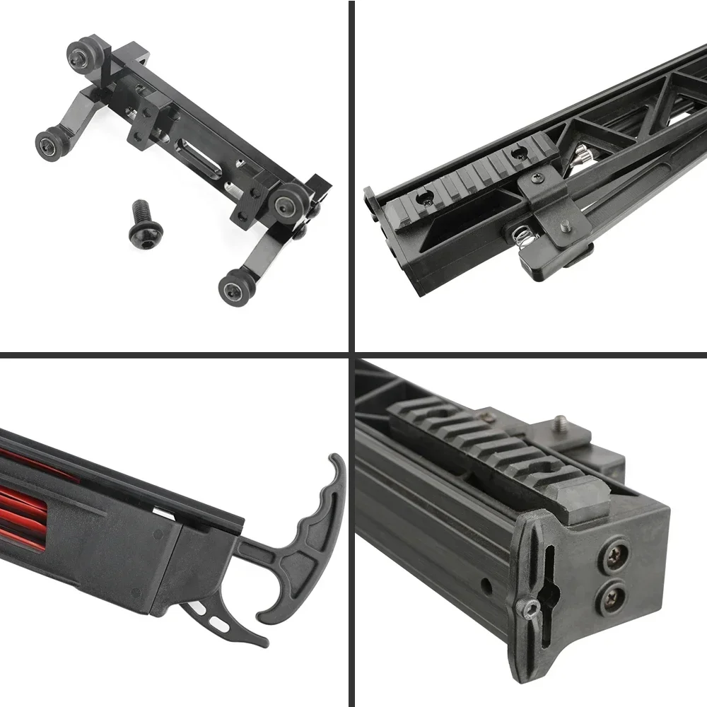 Lanzador de flecha de tiro con arco, herramienta auxiliar de arco de tiro continuo con 6 uds de flecha para arco recurvo compuesto, pista de flecha orbital - imagen 4