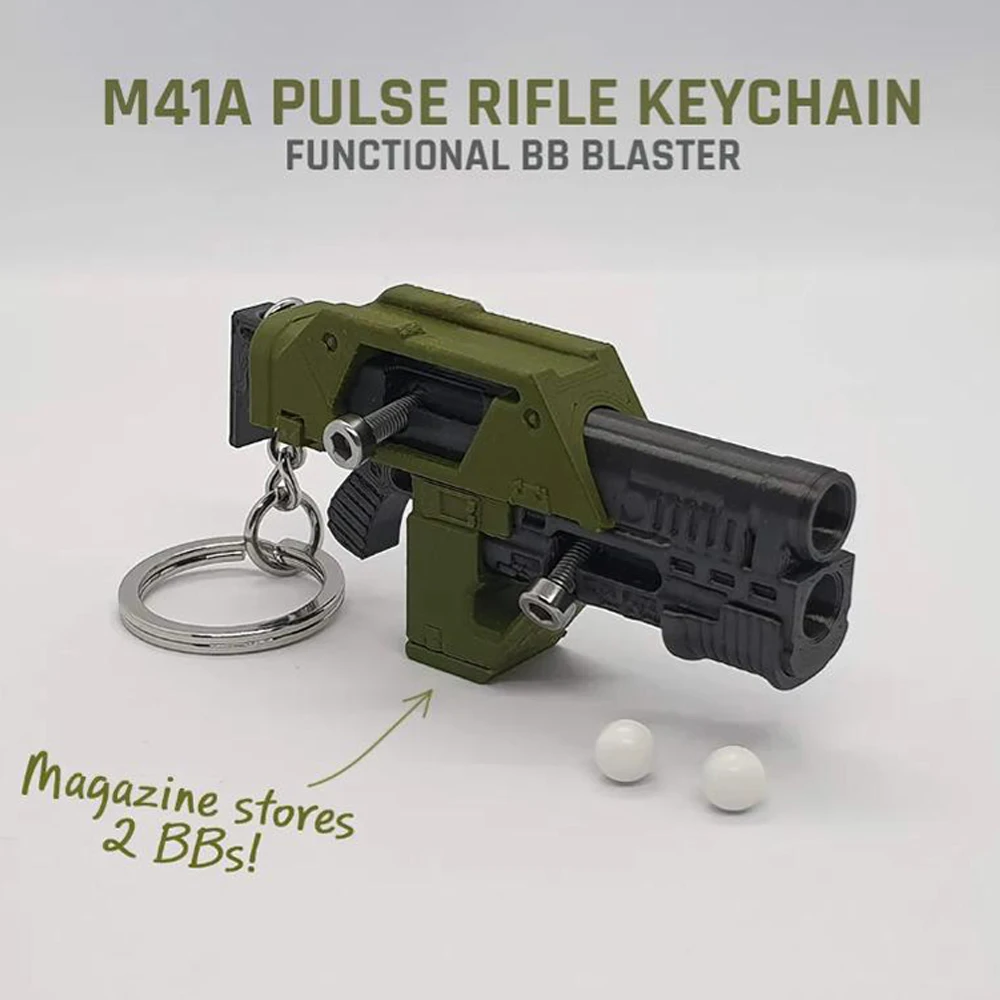 Llavero mini M41A, Rifle de pulso, juguete, pistola BB, llavero de juguete, llavero impreso en 3D, juguetes de descompresión