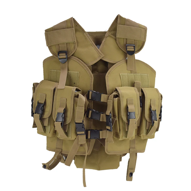 Chaleco táctico de camuflaje para hombres, chaleco de combate del ejército militar, juego de guerra de caza, Airsoft, chaleco deportivo al aire libre con bolsa de agua - imagen 4
