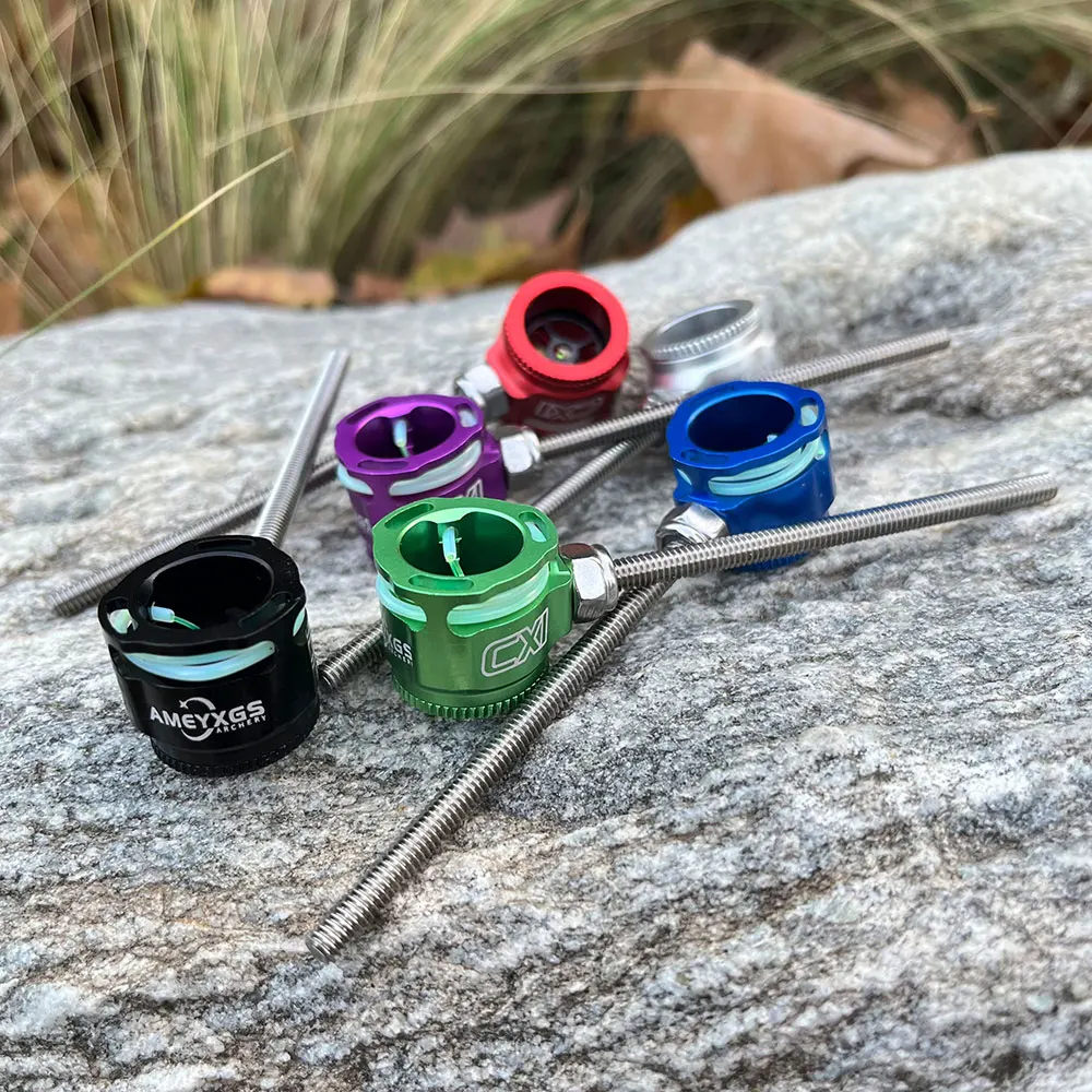 Arco recurvo de tiro con arco, cabeza de aleación, Color de visión, fibra óptica de 0,019 pulgadas, hilo de 8-32 ", arco recurvo, herramienta de puntería de caza - imagen 5