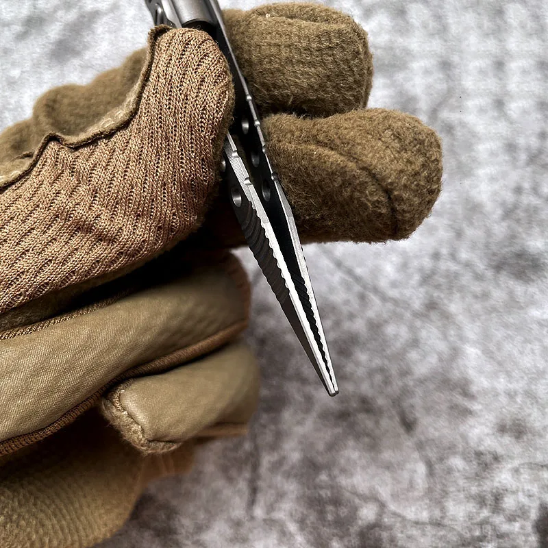 Pinzas de titanio CNC antimagnéticas, antiestáticas, sin oxidación, herramienta EDC para exteriores, Antibacterial, antialérgico - imagen 5