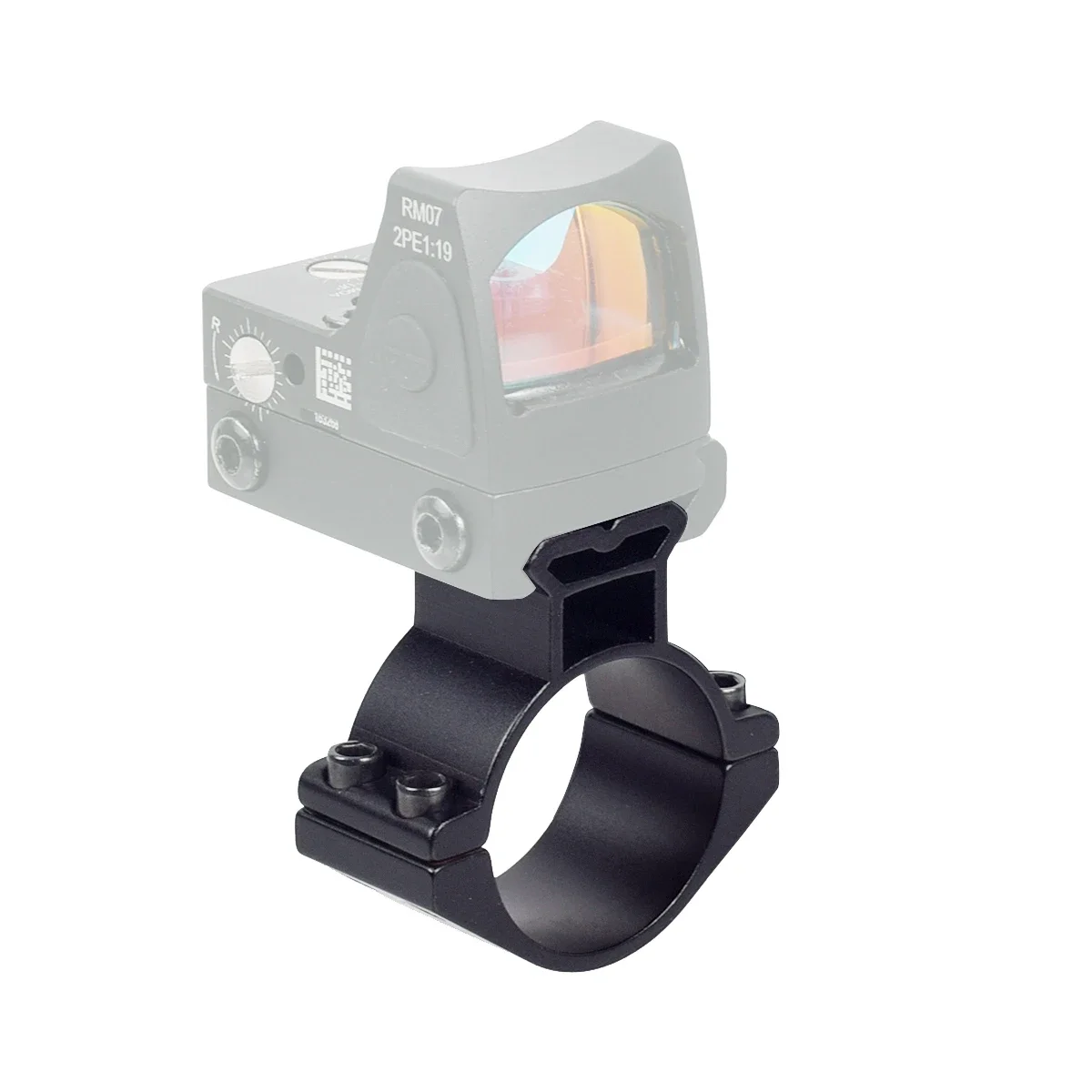 Soportes tácticos de montaje de punto rojo RM, soporte para linterna de 30mm, soporte óptico de 25,4mm, anillo de alcance de perfil bajo, antorcha de montaje con orificio - imagen 3