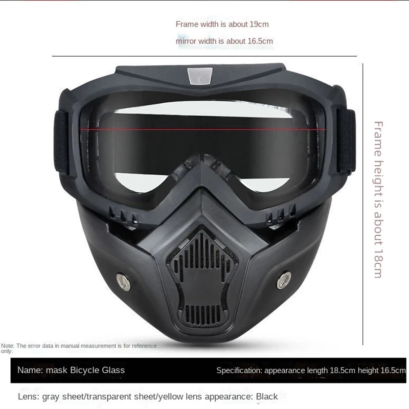 Gafas de cara completa HD transparentes a prueba de niebla a prueba de arena gafas protectoras de soldadura eléctrica máscara versátil a prueba de viento - imagen 4