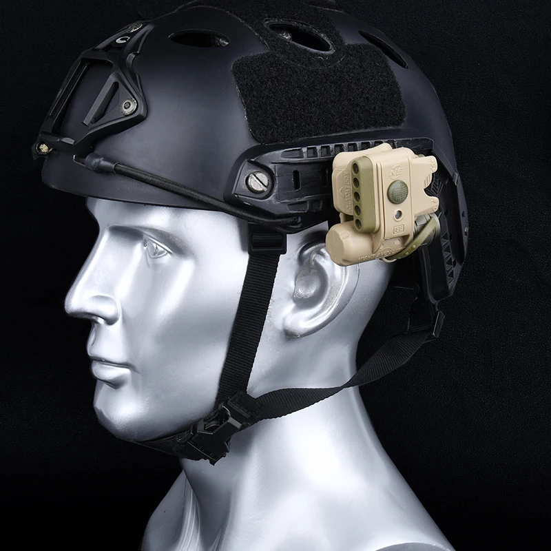 Juego de luces para casco de GEN-3 táctico Wadsn LED blanco rojo IFF linterna de seguridad de supervivencia Arisoft accesorios de caza para sombrero riel de 20MM - imagen 5