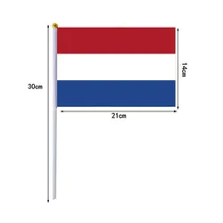 Bandera de mano Países Bajos Holanda, banderín pequeño exterior