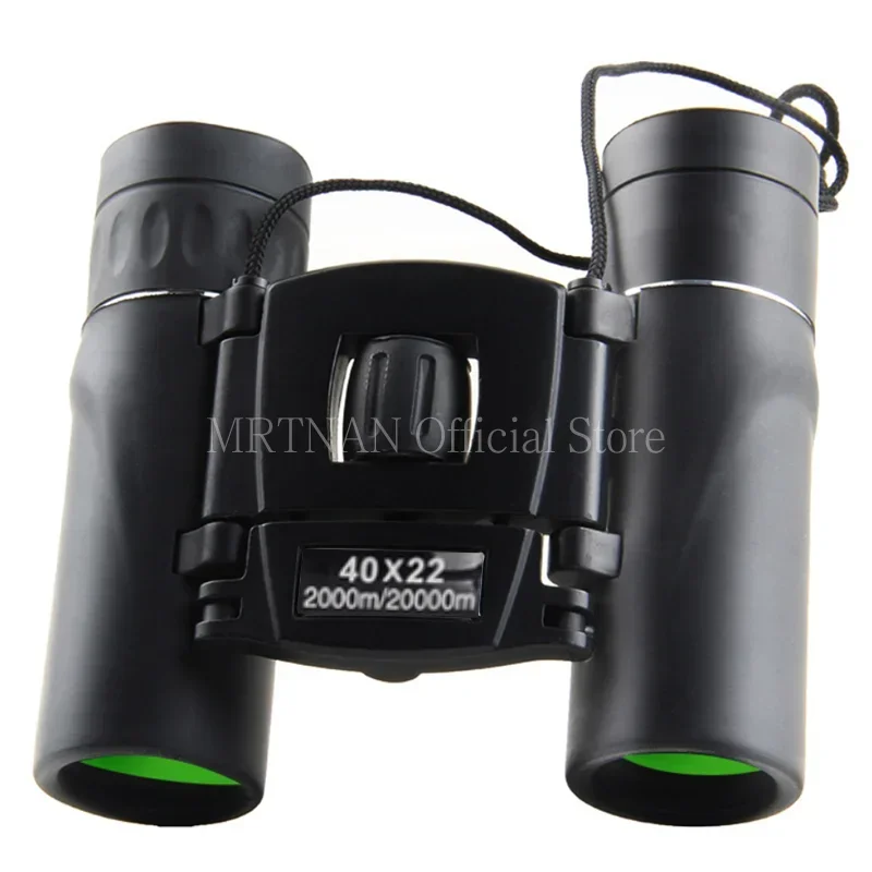 Binoculares potentes HD 40x22, Mini telescopio plegable de largo alcance de 2000M, óptica BAK4 FMC para Deportes de caza, viajes de acampada al aire libre
