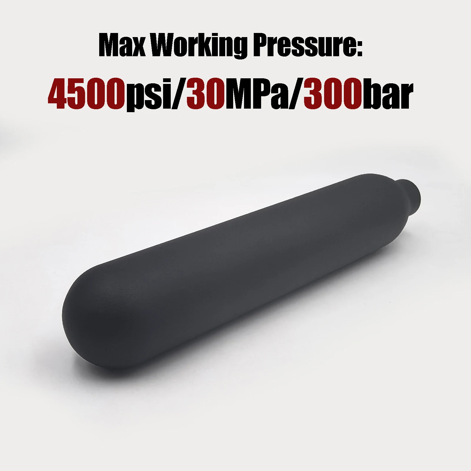 Tanque de aire comprimido cilindro de Gas de fondo redondo de alta presión cilindro de botella de CO2 0.5L/500cc 4500psi 30MPa 300bar M18 * 1,5 buceo - imagen 4