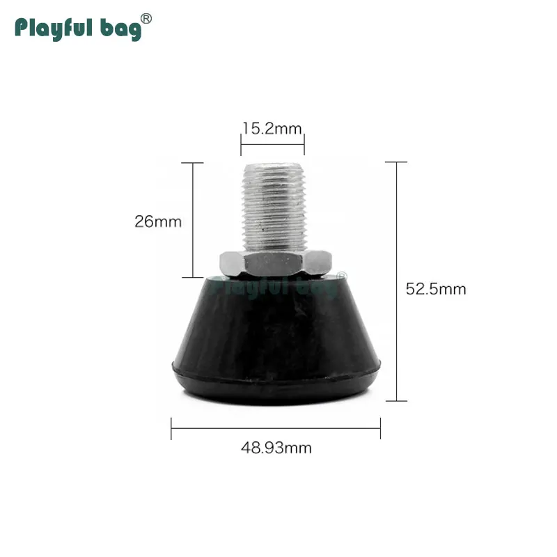 Patines de ruedas ajustables de doble fila 82A, patines con cabeza de freno de goma especial, accesorio para zapatos AMB251 - imagen 5