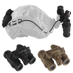 Casco táctico AN/PVS31 con gafas visión nocturna para Airsoft y caza