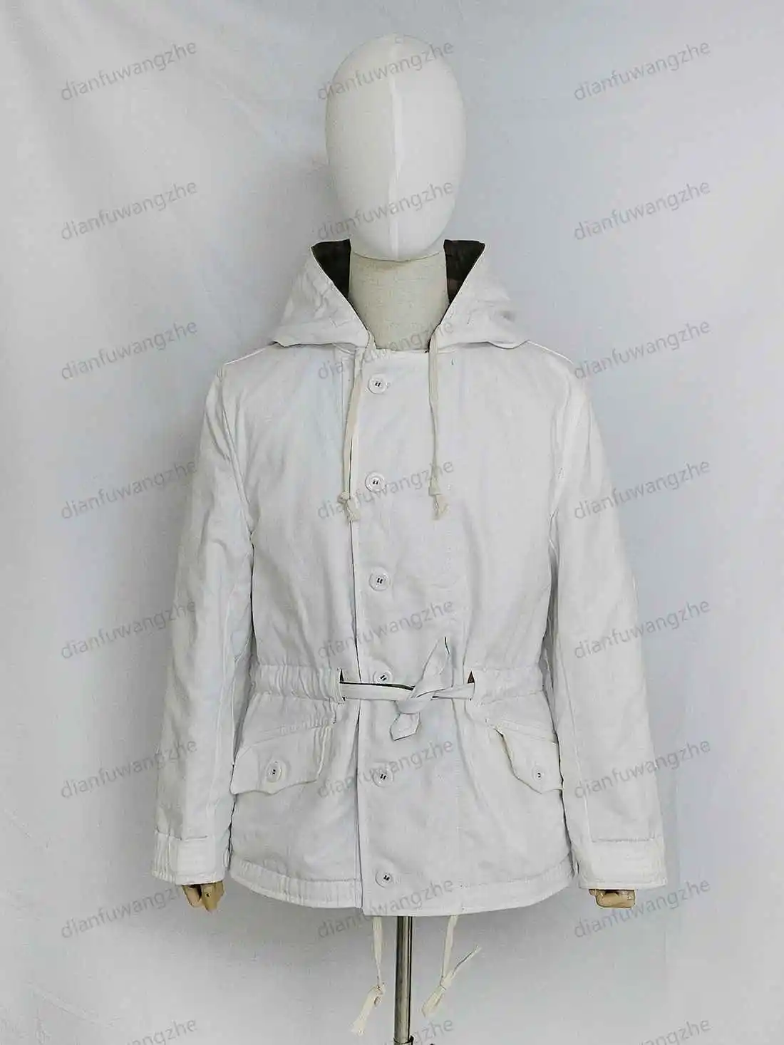 Chaqueta táctica de algodón de doble cara de camuflaje de guisante Flecktarn DOT44 para aislamiento de invierno - imagen 2