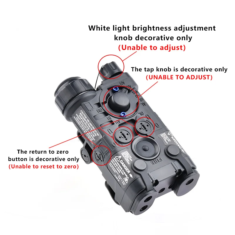 WADSN táctica Airsoft NGAL versión Simple punto rojo verde azul indicador luz LED blanca ajuste 20mm Rail caza arma láser - imagen 4