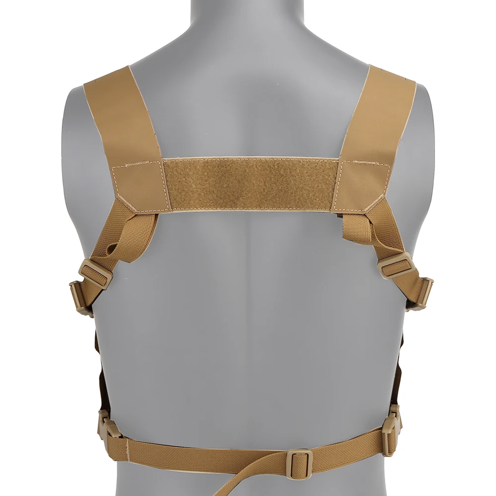 Aparejo de pecho de chaleco de combate militar ligero táctico, expansión de panel de pecho modular, chaleco Molle de caza, corte por láser, al aire libre - imagen 5