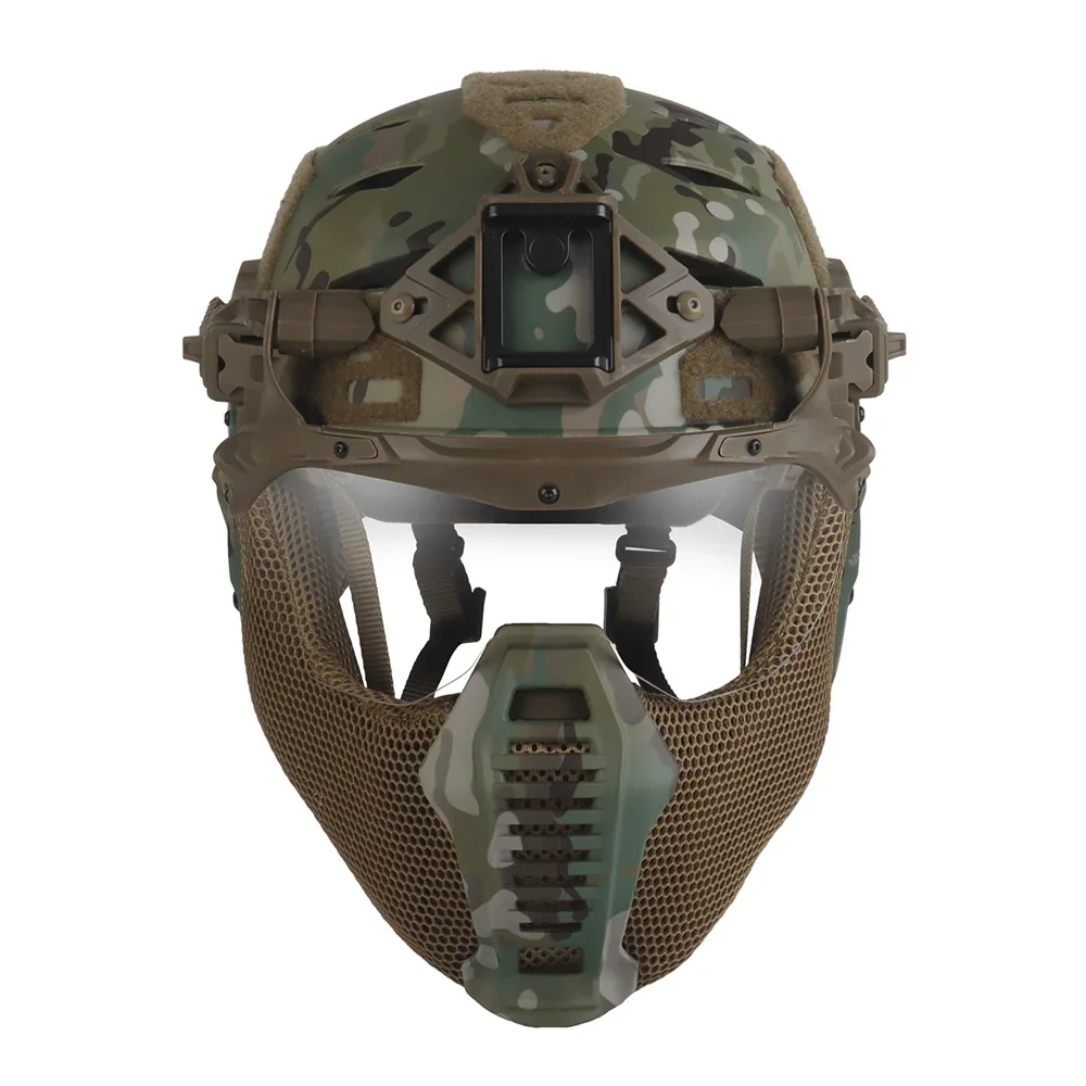 Casco táctico Wendy 3,0 de protección completa, gafas modulares, diseño de máscara, caza al aire libre, tiro, entrenamiento de combate, casco Airsoft - imagen 2