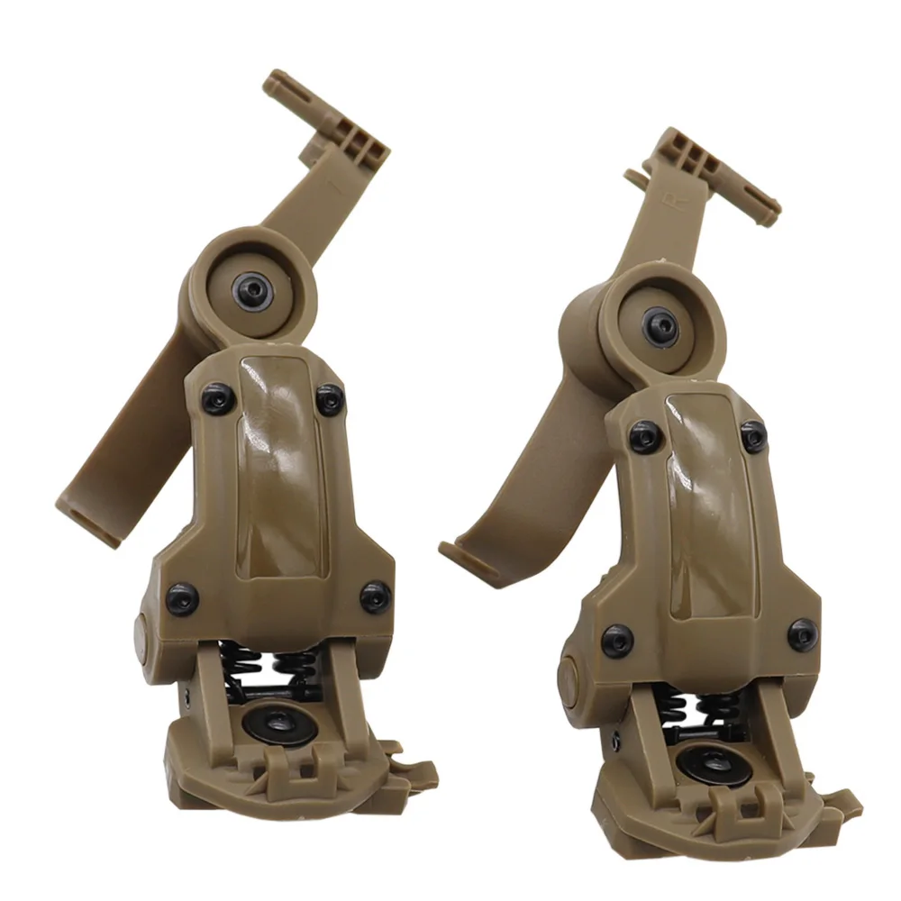 VULPO casco táctico auriculares montaje en riel adaptador de soporte de auriculares para serie Comtac III/C auriculares compatibles con casco OPS Core ARC M-LOK - imagen 3