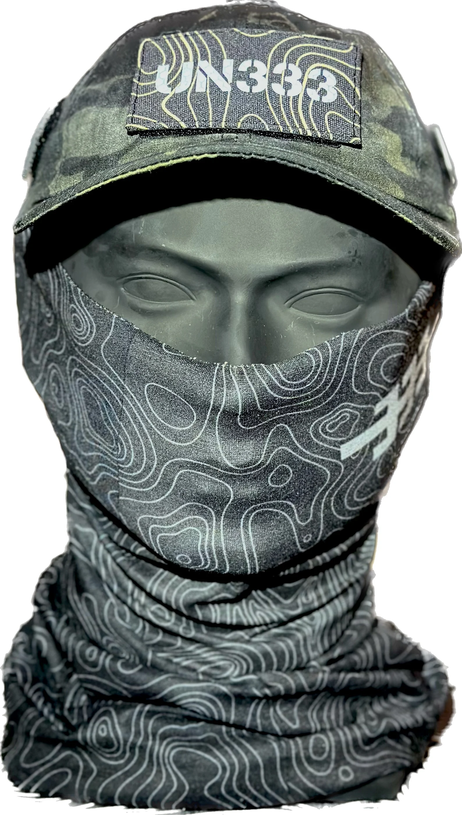 Bufanda de máscara de contorno, babero Cool Max, tela ordinaria - imagen 2