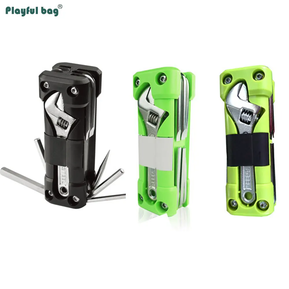 Herramienta combinada multifuncional para acampar al aire libre, herramientas de reparación de emergencia para motocicleta, llave hexagonal, equipo deportivo para ciclismo ATA10 - imagen 2