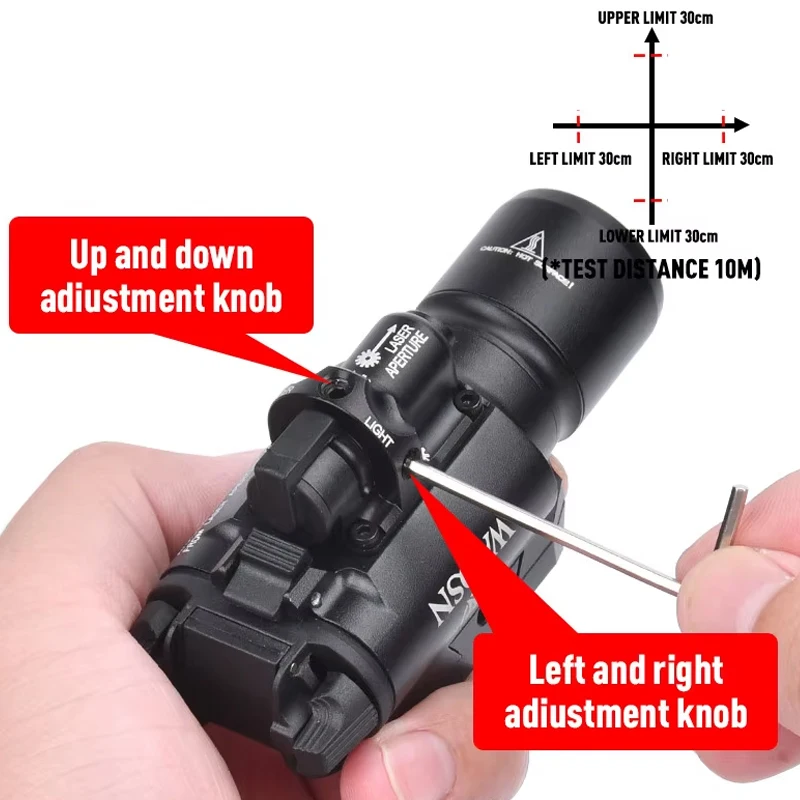 Surefir X400 táctico Airsoft colgante arma Scout luz 600 lúmenes LED pistola linterna con indicador verde rojo X300 X400U - imagen 5