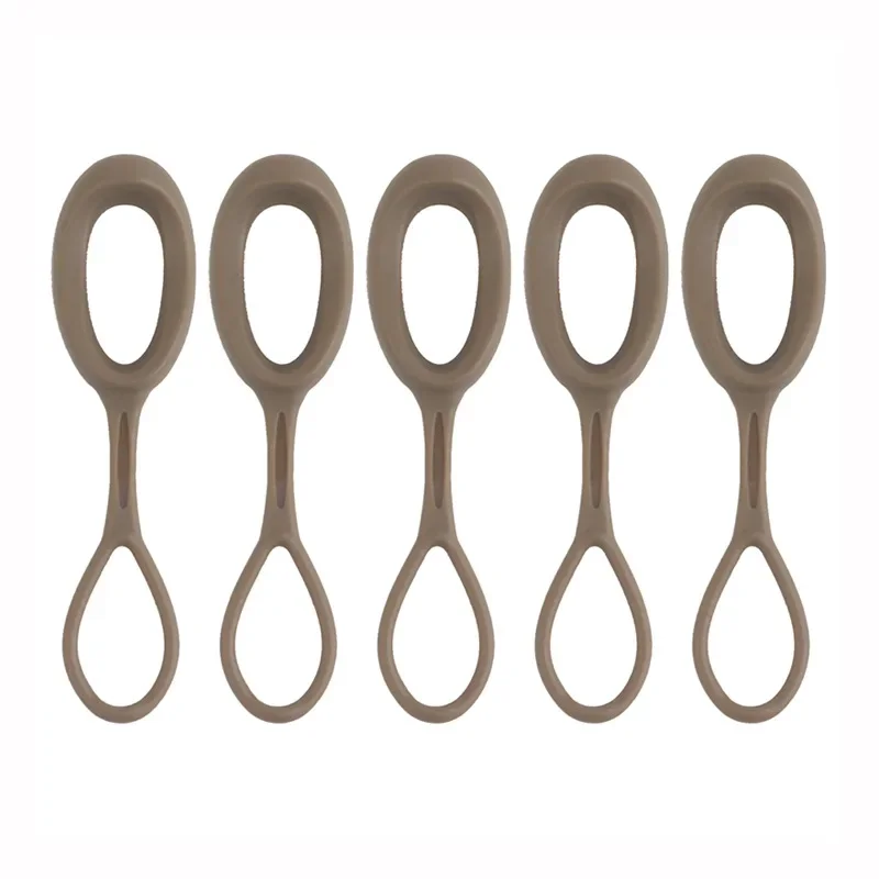 Extractor de cremallera de repuesto, extensión de cable TPE, lengüeta de cremallera, accesorios de bolsa DIY para chaleco de caza, accesorios para mochila, 5 uds. - imagen 3