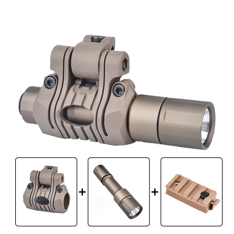 WADSN-Casco táctico Scout Weapon Light, lámpara LED blanca de mano para casco táctico, montaje rápido, accesorio de caza, 1300 lúmenes - imagen 2