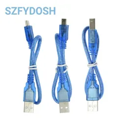 Cable USB Arduino Uno R3 Mini/Micro Nano Mega Azul