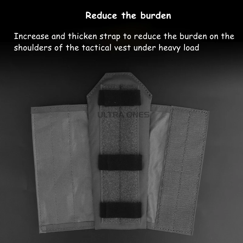 1 par de chalecos tácticos, hombreras universales, correa gruesa, cojín para hombro, chaleco de tiro de caza, conjunto de almohadillas para correa de hombro - imagen 5