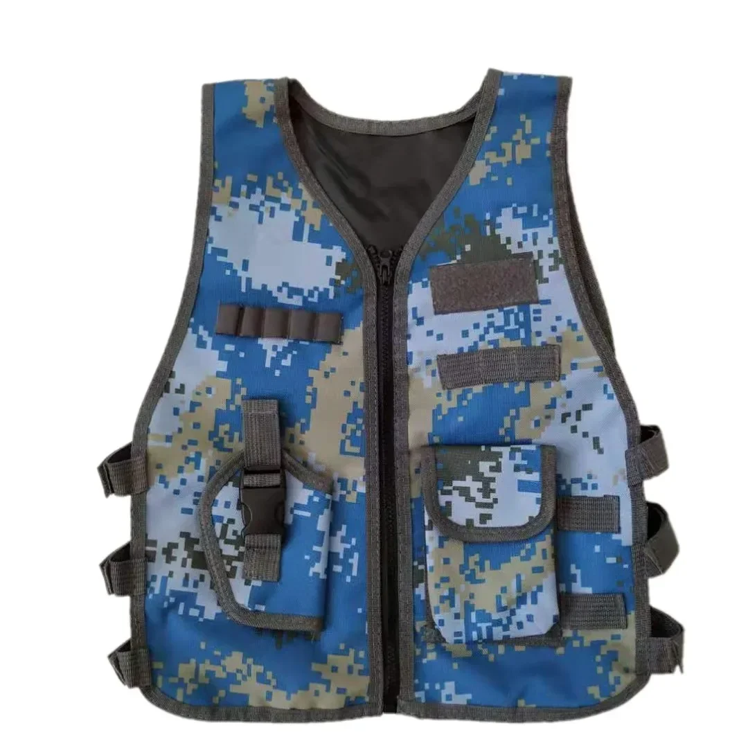 Chaleco táctico infantil camuflaje ajustable para CS y al aire libre - imagen 4