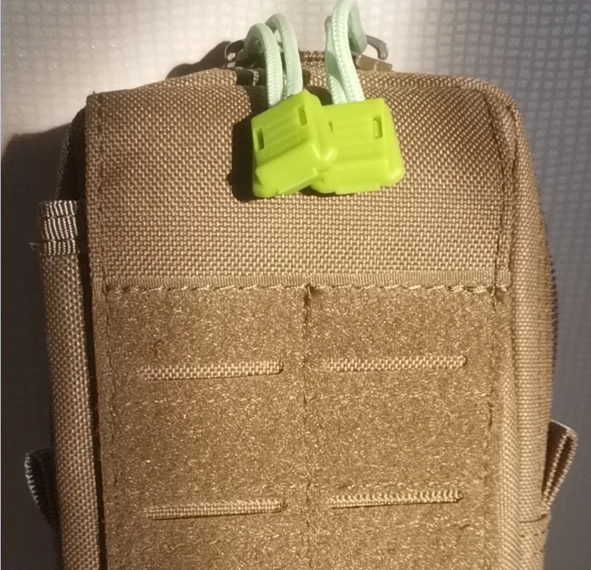 Cuerda de paraguas de 3mm, Accesorio luminoso con asa de tracción, cordón con cremallera, bolsa de montañismo, reparación de equipaje, hebilla de equipo EDC - imagen 4