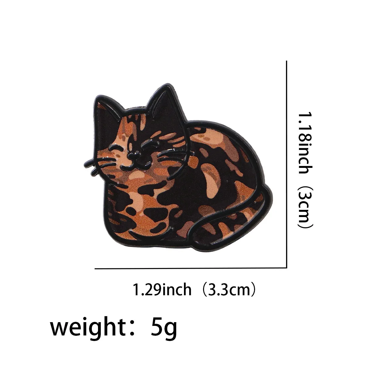 Alfileres esmaltados de gato negro, broche de Animal Kawaii, Pin de solapa de Metal, insignia, accesorios para mochila, regalo de fiesta, joyería - imagen 2