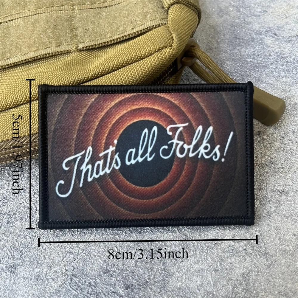 ¡Qué es todos los palabras! Insignia de moral divertida, parche impreso, brazalete militar táctico, gancho y bucle, accesorios para mochila al aire libre, pegatinas - imagen 2