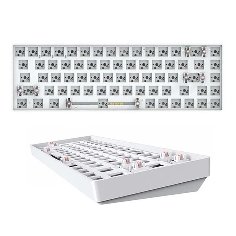 CIY-Kit de teclado mecánico inalámbrico RGB de modo Dual, montaje de PCB, 68-65%, 5,0G, intercambiable en caliente, envío directo - imagen 4