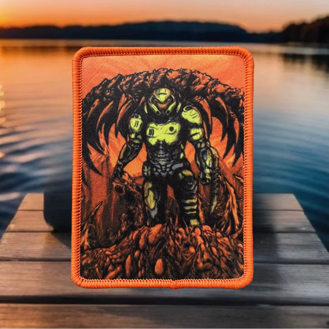 Parche táctico Doom Morale Guy – Velcro para ropa y mochila