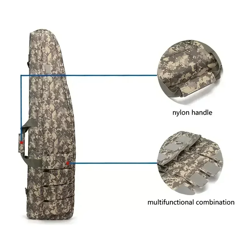 70 98 118 táctico impermeable equipo de alta resistencia bolsa de pistola larga funda de caza accesorios Airsoft Molle Sniper Rifle Scope Gun Case - imagen 5