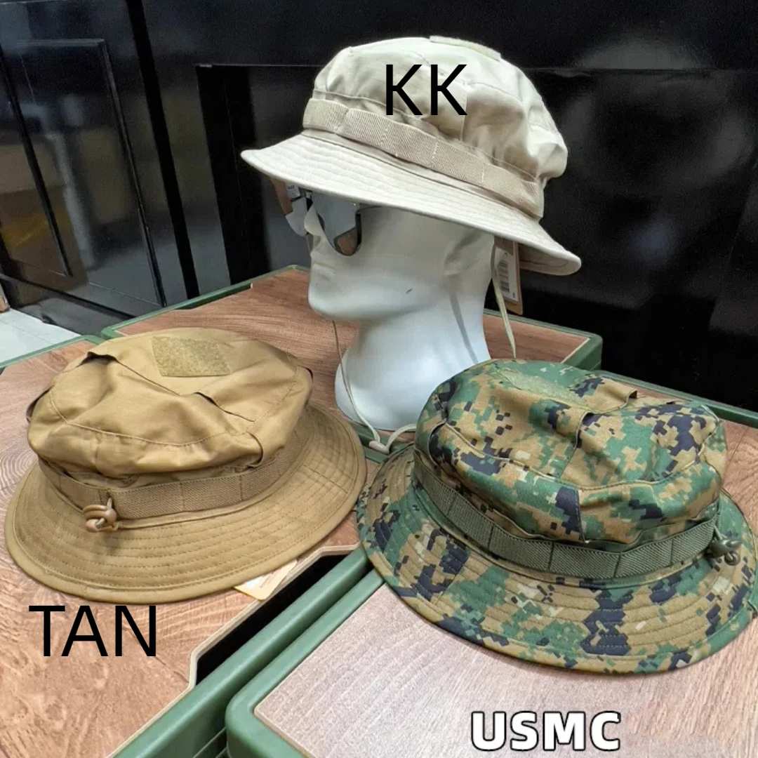 Sombrero de ala redonda para hombre, sombrero táctico de pescador, protector solar, transpirable, Verano - imagen 3