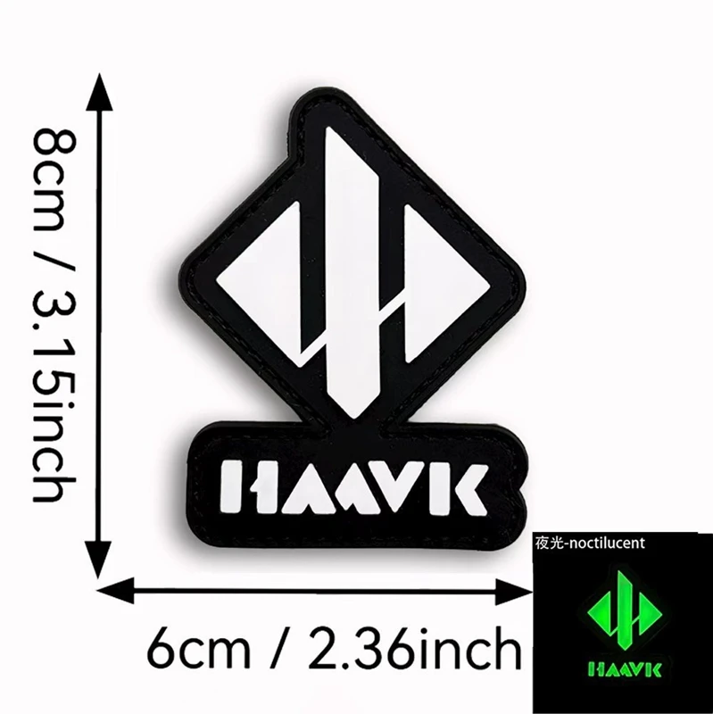 PVC Luminous Tactical Hook and Loop Patch Delta Morale Badge Game Peripheral Armband Military Fan Personalized Backpack Sticker - imagen 4