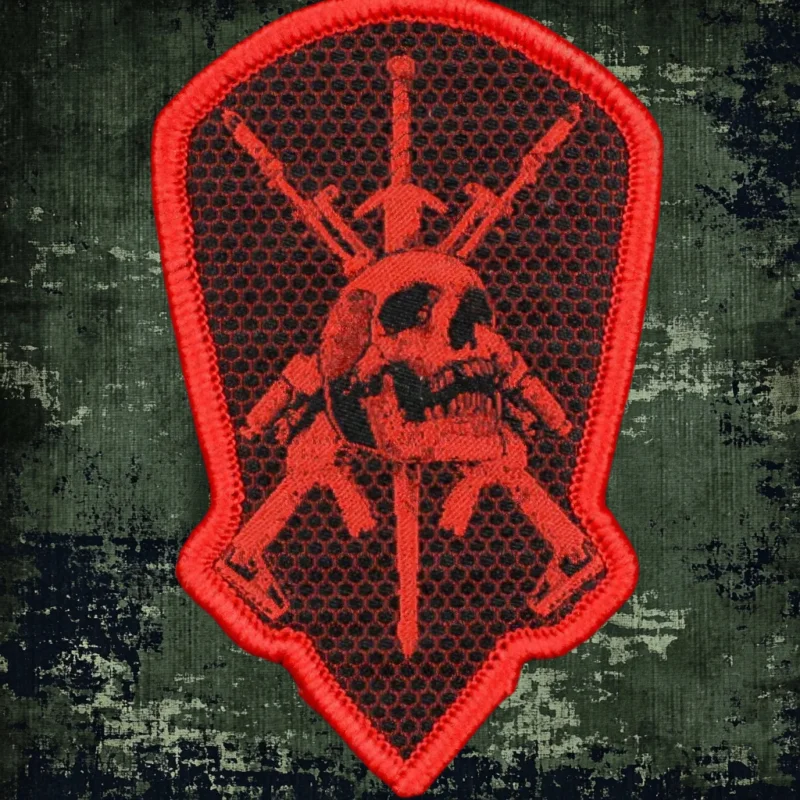 Parche táctico de moral del cráneo de la Unión de la fuerza y la espada, parche de gancho y bucle estampado, insignia del ejército militar SOBR, brazalete, pegatinas para mochila - imagen 4