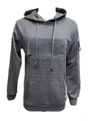 Sudadera capucha táctica protección abdominal placas balísticas suaves S
