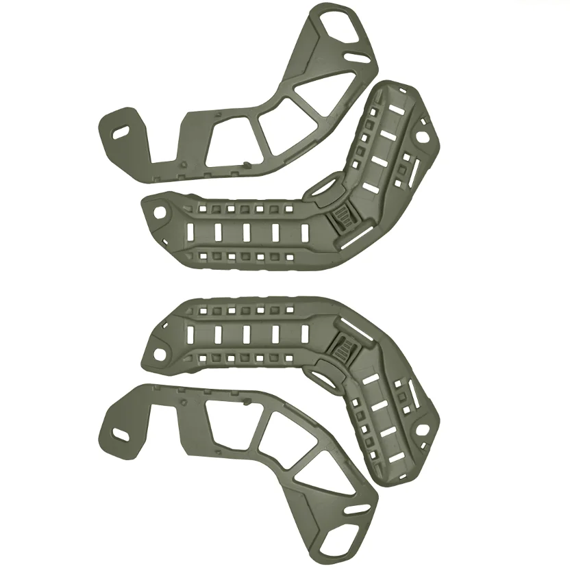 Riel de guía táctico para casco, Riel de doble capa de arco OPS, rápido, MT SF XR, Riel de guía lateral universal para casco con orificios de fijación de alambre - imagen 2