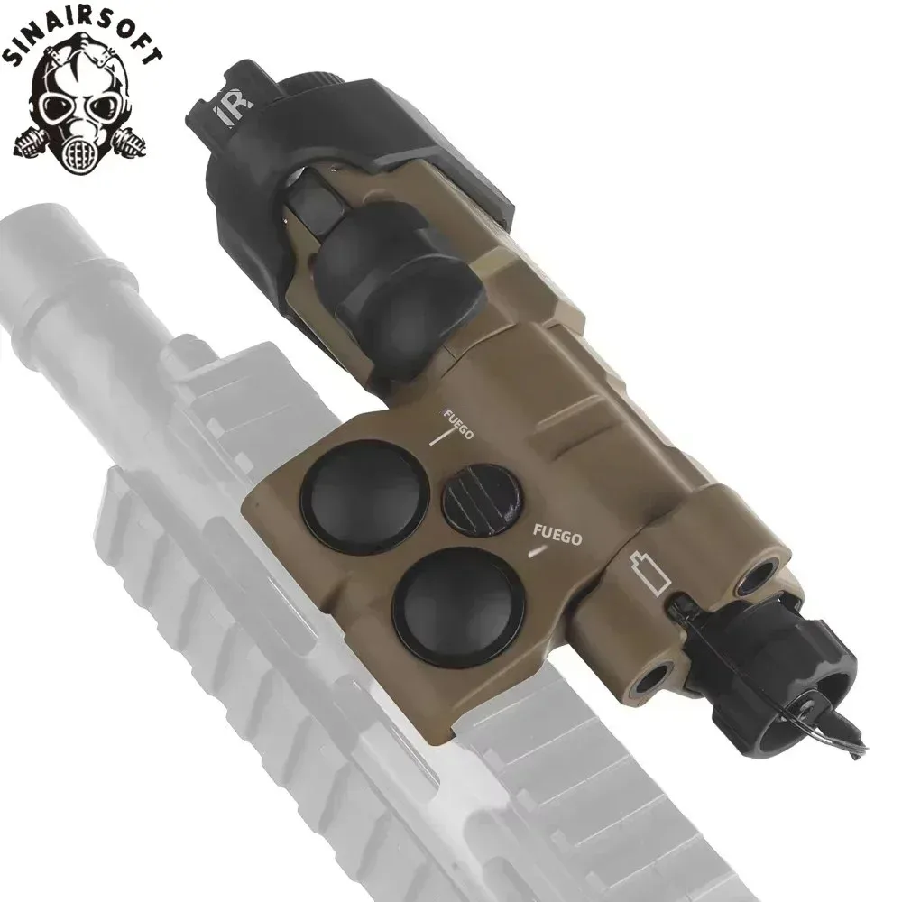 Versión funcional táctica linterna láser roja/verde montaje en riel intercambio izquierdo derecho a lado caza al aire libre Cosplay - imagen 5