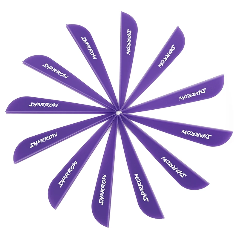 Varillas de flecha para tiro con arco compuesto, accesorios de goma de 3 pulgadas, plumas de plástico para tiro con arco, 36/72 piezas - imagen 4