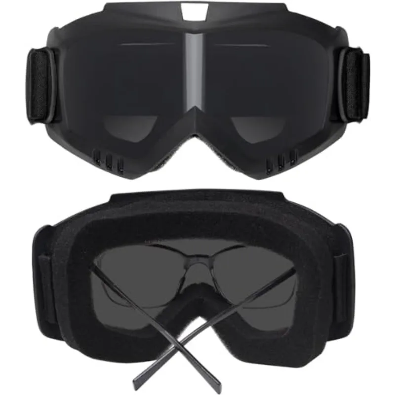 Casco integral táctico militar MICH ABS-gafas desmontables y soporte NVG para Riot Airsoft CS protección para juegos de guerra al aire libre Ge - imagen 5