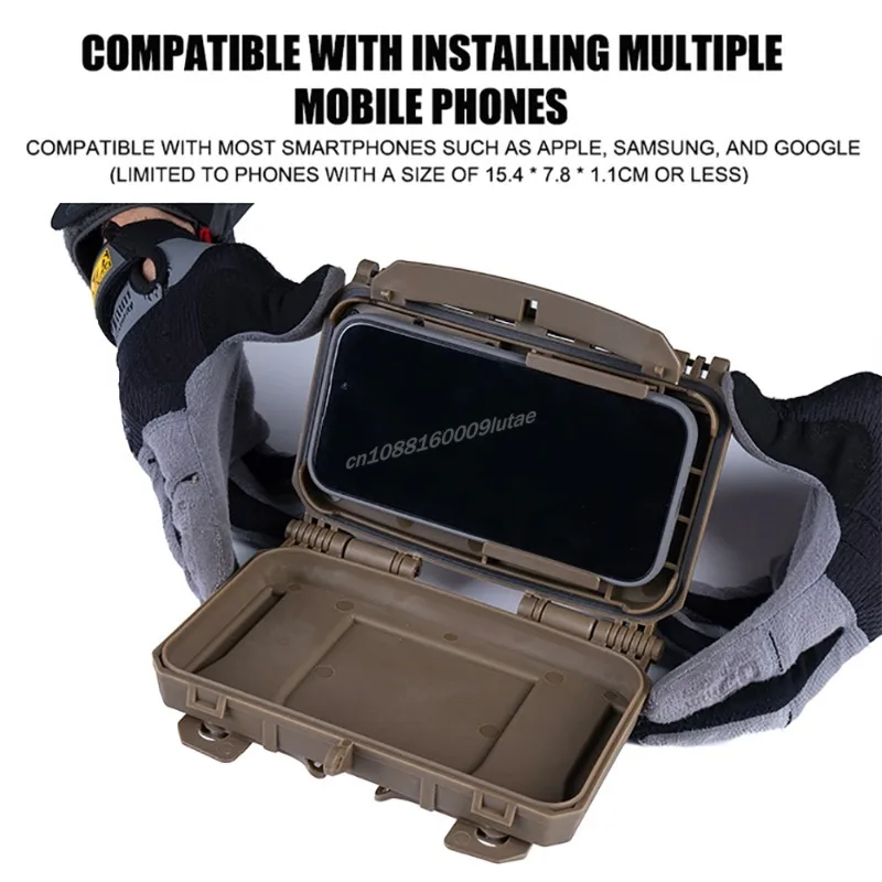 Soporte para teléfono móvil, caja de almacenamiento V2, tablero de navegación táctico para AVS KZ, portador de placa de caza, equipo MOLLE, entrenamiento Airsoft - imagen 4