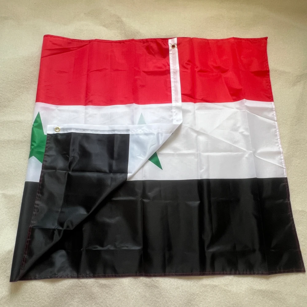 Syria Arab Republic Syria Flag Indoor Outdoor decoration 90x150cm polyester polyester hanging - imagen 2