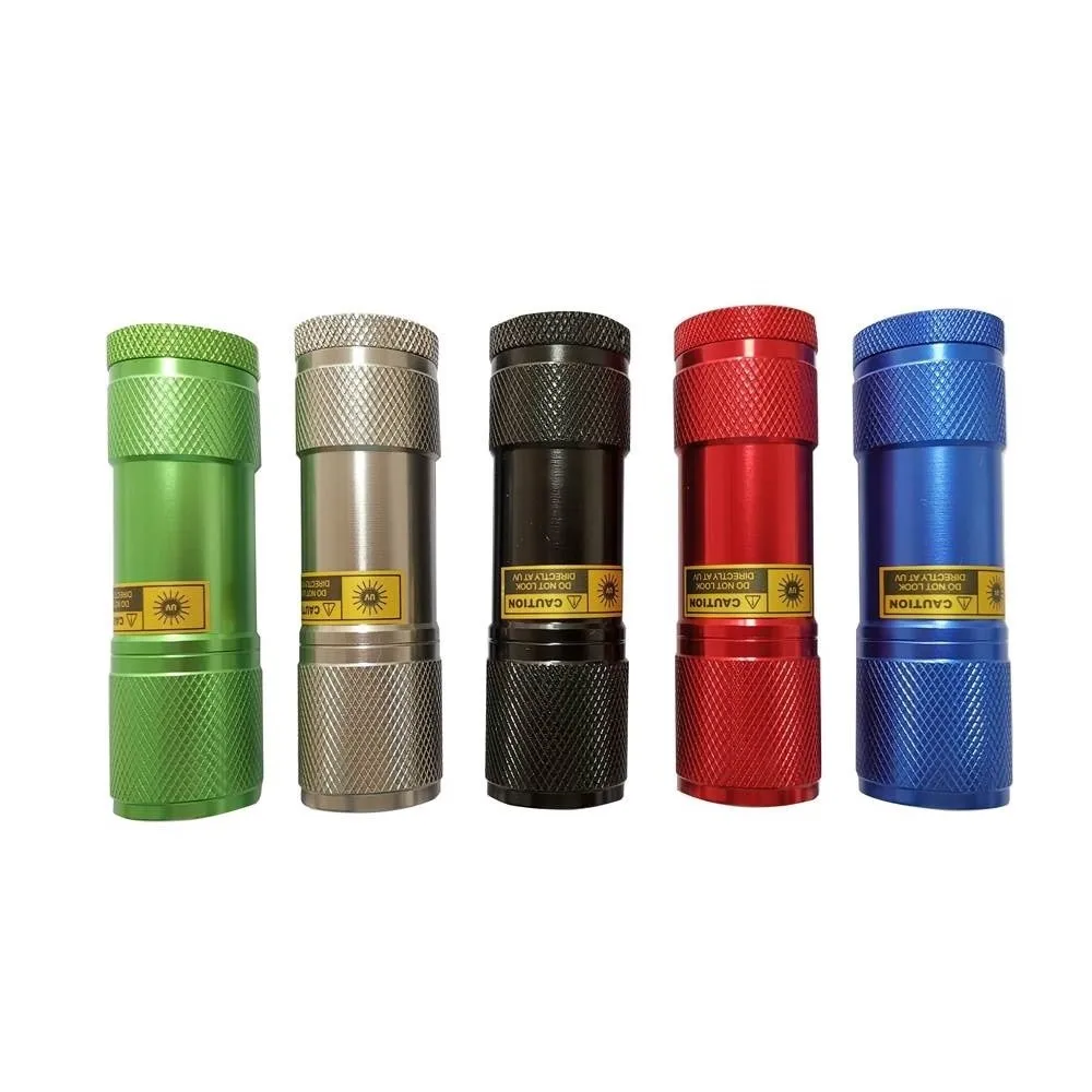 Linterna de luz UV de 9 LED, 395-400nm, Mini antorcha, minerales de dinero, identificación de fuga, marcador de tinta Invisible, manchas de mascotas, comprobador de tiña para gatos, uso AAA - imagen 3