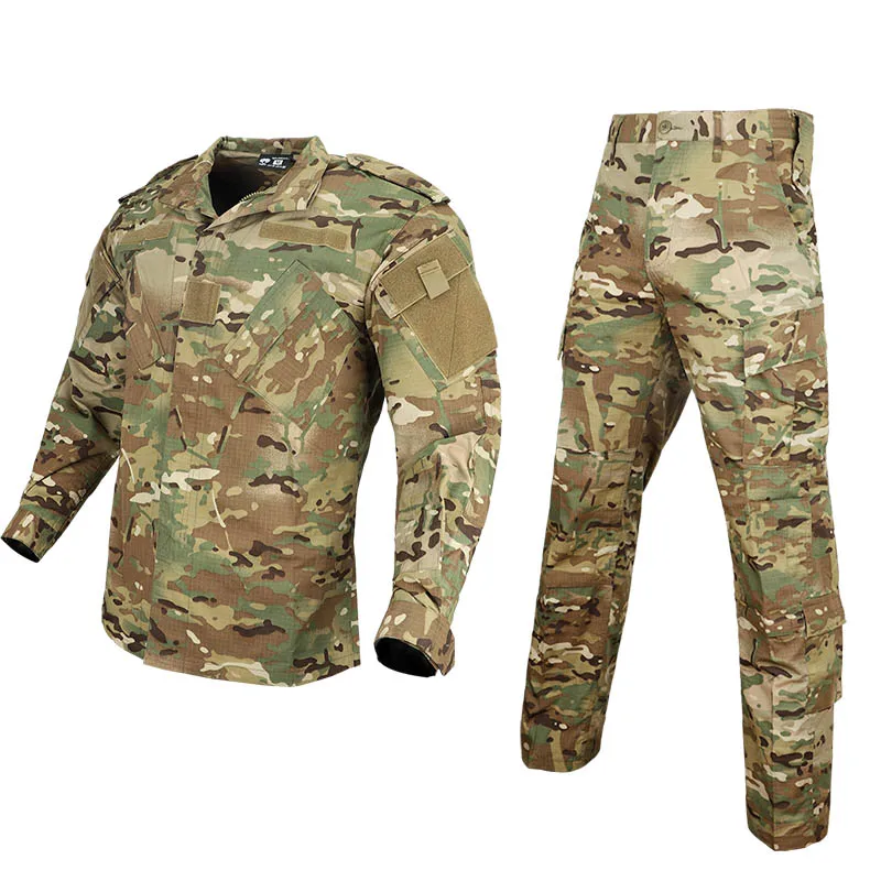 MGFLASHFORCE uniforme de camuflaje Airsoft para hombre, traje táctico de combate, chaquetas de entrenamiento, pantalones, ropa de caza al aire libre - imagen 2