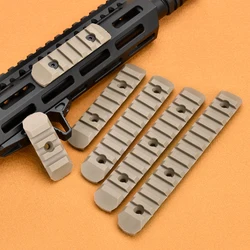 Juego de rieles Picatinny de plástico y nailon táctico, 6 uds., m-lok Keymod, 20mm, accesorios para pistola de juguete Airsoft, riel de polímero para m-lok Keymod