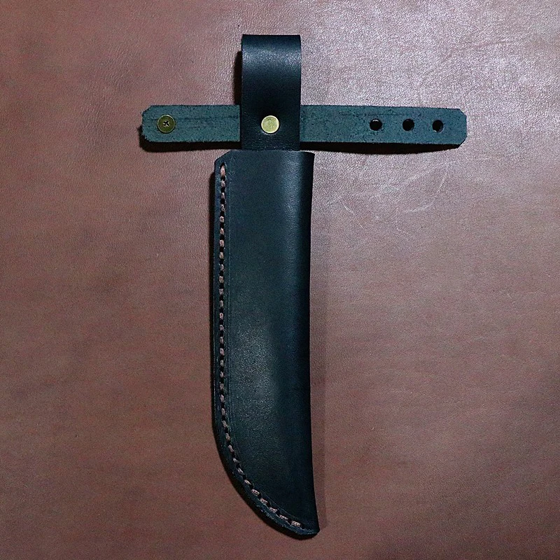 Funda de cuchillo recto de piel de vaca auténtica, hoja fija, vaina Universal, cubierta portátil para exteriores, bolsa para pantalones, 17 tamaños de ancho interior de 30MM - imagen 4