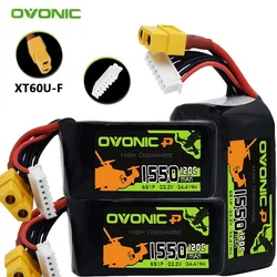 Batería LiPo 6S 22,2V 1550mAh para dron FPV de carreras - capacidad